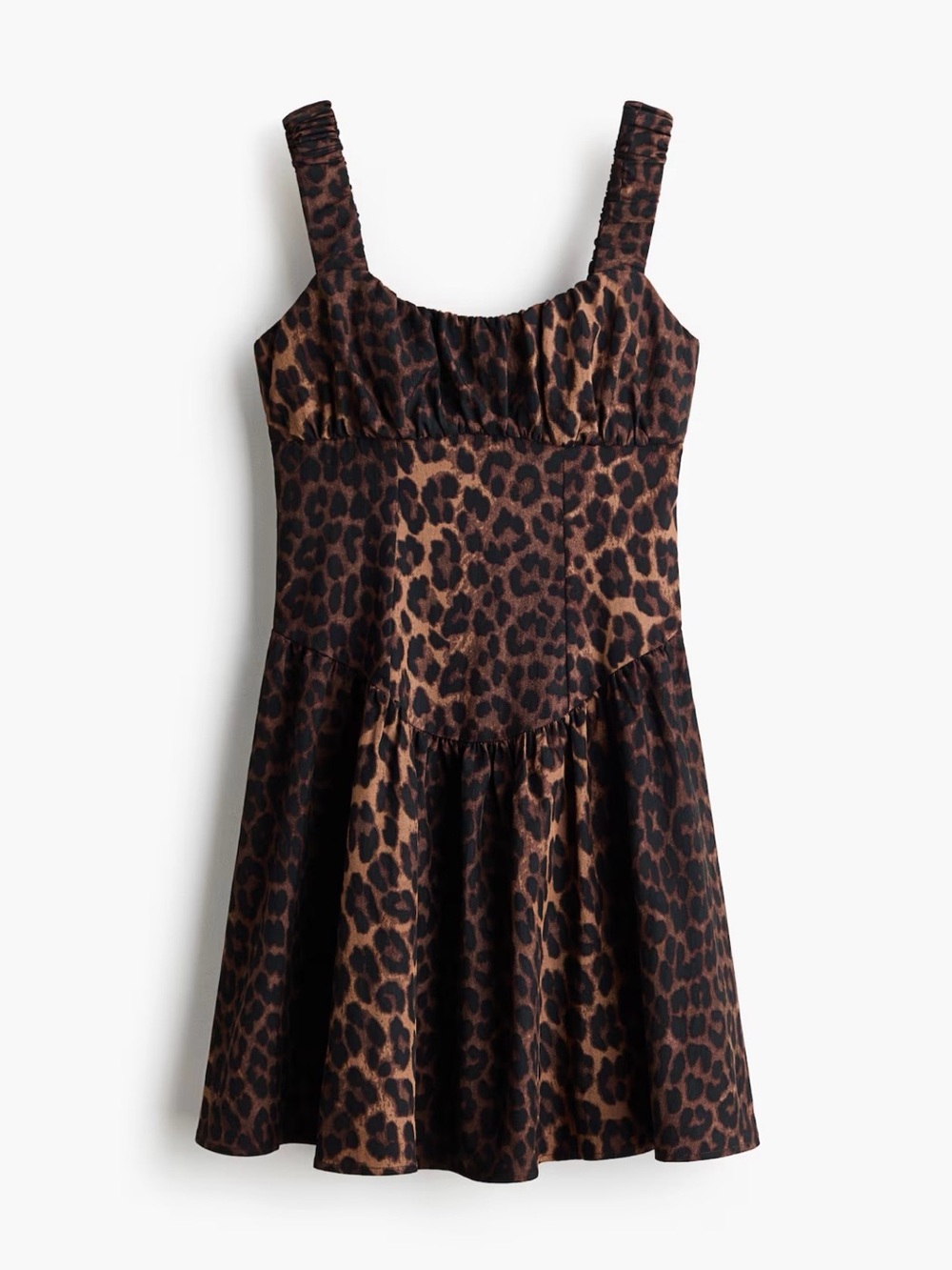 H&M Leopard-Print Sundress in Brown and Black